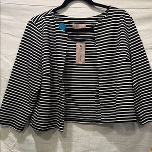 Philosophy Black and White Striped Blazer